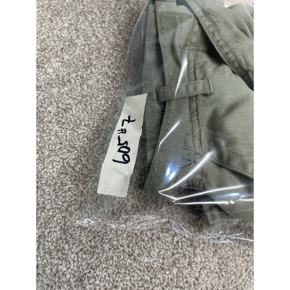 Coastal Gorpcore Cloth & Stone cargo Mini Skirt Sz M Linen Belted Tie Frayed Hem - Picture 12 of 12